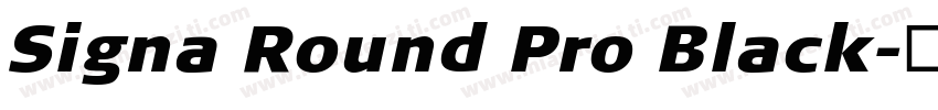 Signa Round Pro Black字体转换